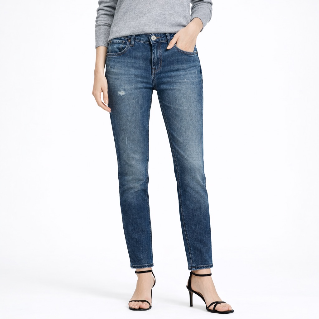Moussy Vintage Mv Sundance Skinny Jeans Women's Size 27 Medium Wash Distressed